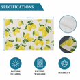 thumbnail image 6 of Yellow Lemons Placemats Set of 4, Summer Citrus Fruits Leaves Country Vintage Placemats for Dining Table, Place Mats for Kitchen Tabletop, Waterproof Wipeable Dining Table Mats Set, 6 of 9