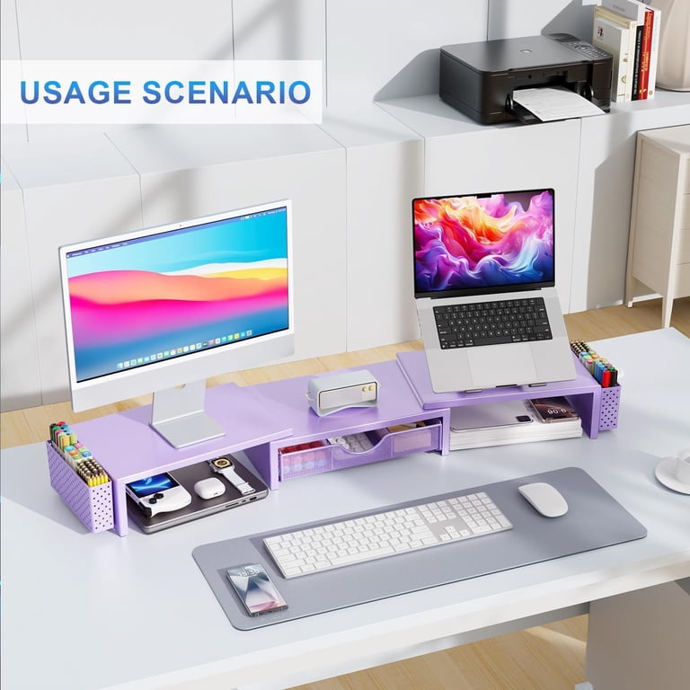 Gianotter Monitor Stand Gianotter 4-Tier Paper Letter Tray 2-Tier Metal ...