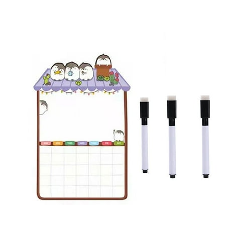 

YDNGF Refrigerator Magnet Creative Refrigerator with Badge Cute Message Board Erasable Small Blackboard Household Erasable Memo