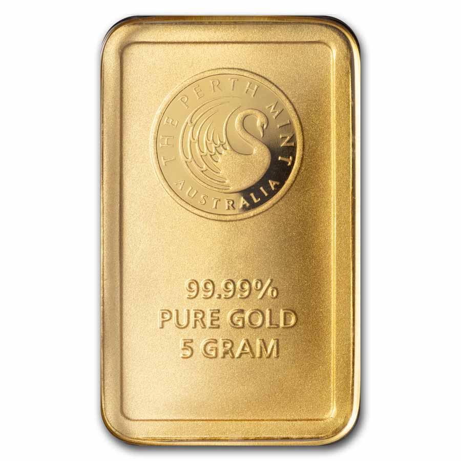 5 gram Gold Bar - The Perth Mint (In Assay)