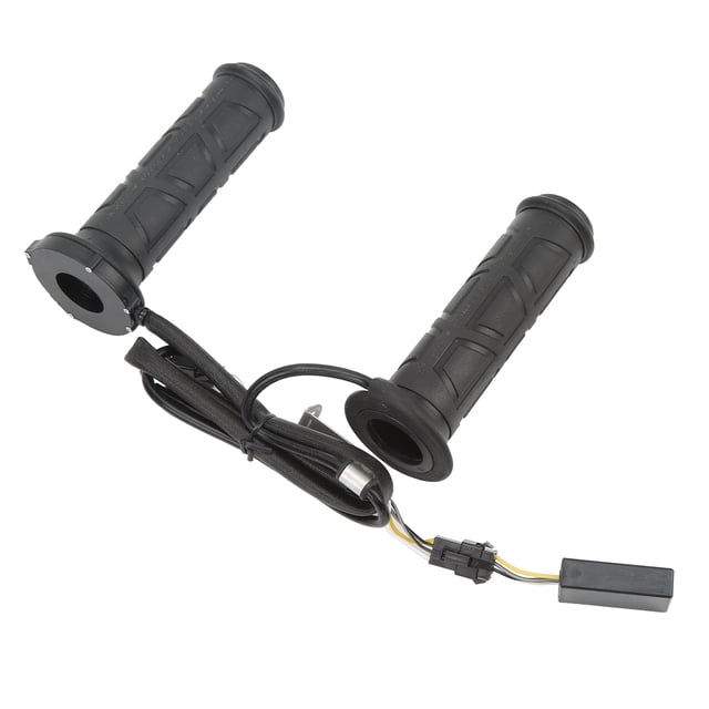 Motorcycle Heated Hand Grips, Texture Easy Installation Heat Up Quickly Anti Skid Electric Hot Heated Handlebar For ATV