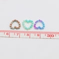 thumbnail image 4 of Pegatinas de perlas para decoración de uñas, 100 unids/lote/bolsa, corazón hueco de Corea, charms de 11mm, joyería, decoraciones de perlas, Color graduado para diseño de uñas, A604, 4 of 4