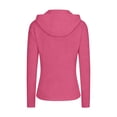 thumbnail image 6 of Xdegoge Hooded Zip Up Jacket for Women Long Sleeve Slim Fit Casual Athletic Performance Sporty Lightweight Soft Breathable Workout Yoga Running Activewear Hooded Outerwear Fashion Layering Tops, 6 of 7