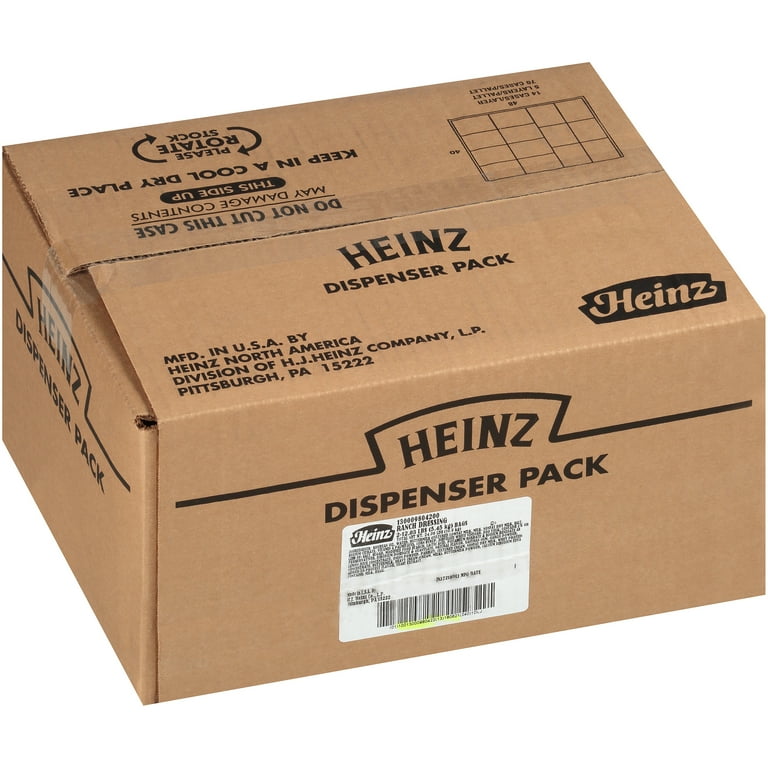 Heinz 1.5 Gallon Ranch Dressing Dispenser Pouch with Fitment - 2/Case