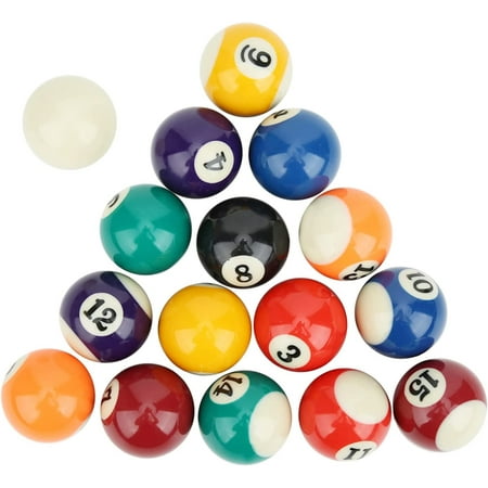 Kids Billiard Ball,16 Pcs Children Billiard Table Mini Resin Billiard ...