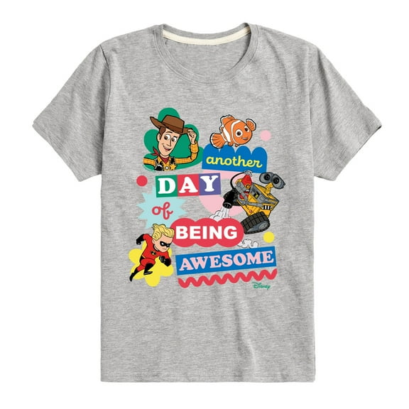 Disney - Another Day Of Being Awesome - Toddler & Youth Short Sleeve Graphic T-Shirt
