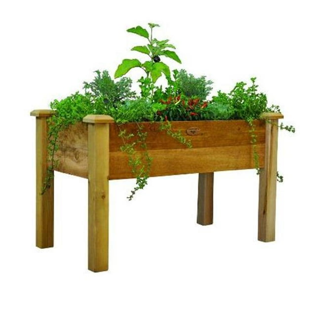 Lit de Jardin Surélevé Rustique Profond de 9 Po 24 x 48 x 30
