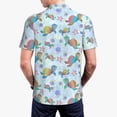thumbnail image 3 of Balery Colorful Sea Turtle Printed Men’s Short Sleeve Polo Shirt, Midweight Men's Shirt,Golf Polo shirts -Medium, 3 of 8