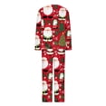 thumbnail image 5 of Tnhcen Festive 2-Piece Santa Claus Print Pajamas for Women Warm Long Sleeve Top Pants Soft Crew Neck Ideal Christmas Nightwear Homewear S-2XL, 5 of 6