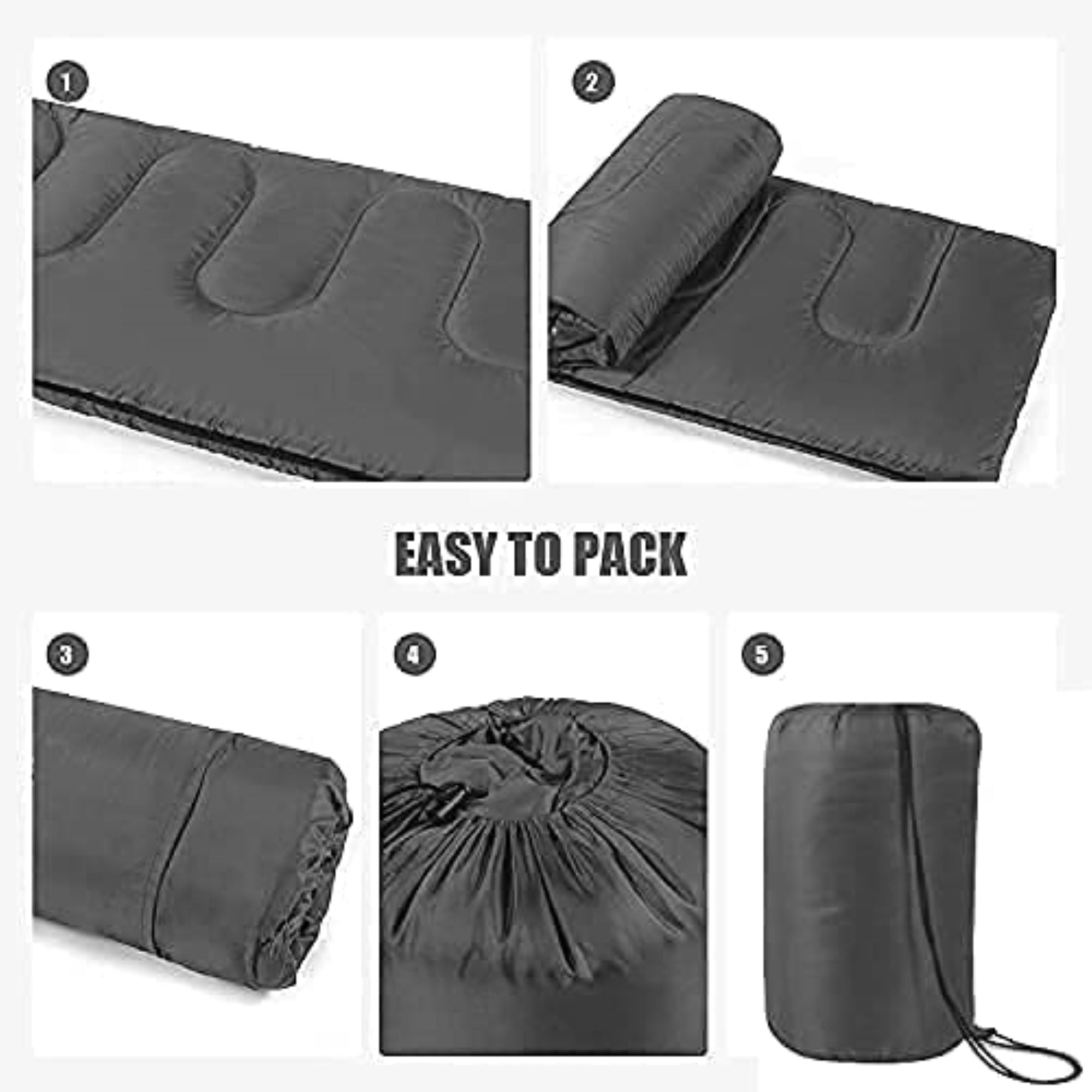 Trail Maker 50-70 F Rectangular Sleeping Bag, Black