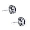 thumbnail image 3 of 18k Solid White Gold Natural Diamond Stud Earrings Jewelry, 3 of 3