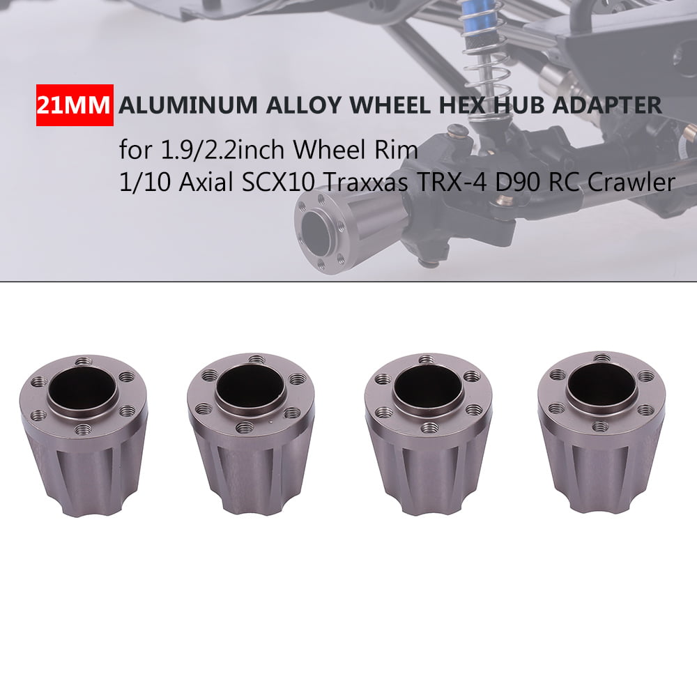 Aluminum Alloy Wheel Hex Hub Rim SCX10/TRX4/D90/CC01 Axial Extension Adapter
