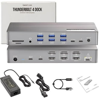 AV Access USB C KVM Switch Docking Station, 3-Port with HDMI for