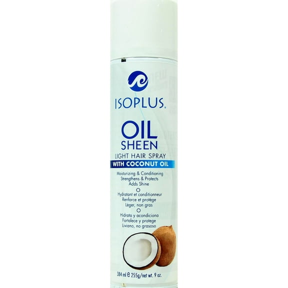 Isoplus Oil Sheen Light Spray Coconut Oil, 9 oz