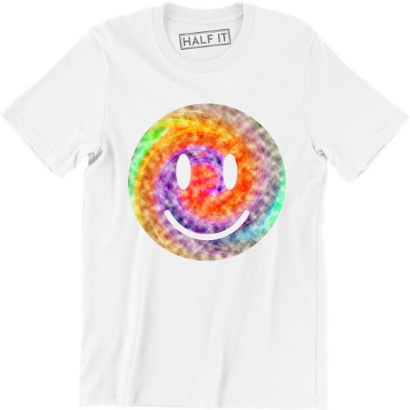 Happy Colorful Smile Face Emoji Emoticon Printed Funny Men's T-Shirt