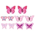 thumbnail image 1 of 10 piezas rosa mariposa bordado apliques DIY tela parches accesorios de costura, 1 of 5