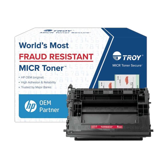 TROY MICR Toner Secure - Rendement Élevé - Noir - compatible - Cartouche de Toner MICR (alternative pour : HP 37X) - pour MICR M608N Secure, M609DN Secure