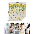 thumbnail image 4 of Summer Lemon Cloth Napkins Set of 4 Reusable Dinner Napkins, Eucalyptus Flower Leaf Retro Botanical Cocktail Napkin Washable Table Napkins for Wedding/Holiday Party/Baby Shower 20"x20", 4 of 7