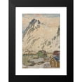 thumbnail image 2 of Anna Boberg 11x14 Black Modern Framed Museum Art Print Titled - At the Foot of the Mountain. Study from Lofoten (1905), 2 of 5