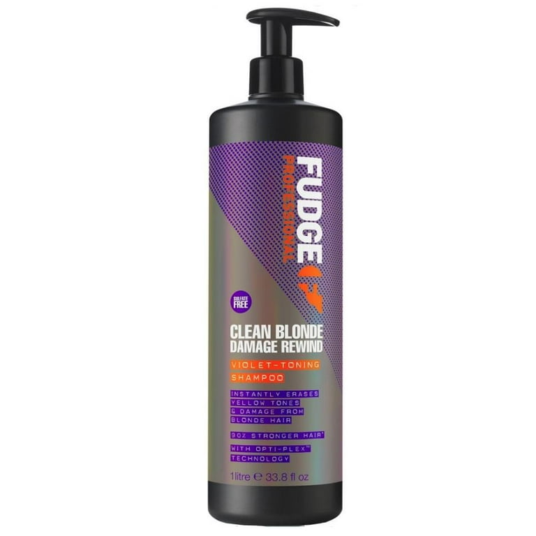 , 1 Sleek Shampoo Product 33.8 - Damage Comb Pin Pack Blonde Fudge w/ , Beauty of Rewind Hair oz Clean Violet-Toning