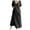Black, variant on Odeerbi Cotton Linen Dress for Women Spring Summer Casual Solid Color V-Neck Short Sleeve Dress with Pocket Pink