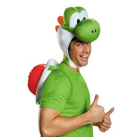 Yoshi Adult Costume Kit Super Mario Bros Nintendo Kids Shell Headpiece