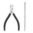 thumbnail image 1 of Cuticle Nipper with Cuticle Pusher - Stainless Steel Cuticle Clipper Cutter Nail Cuticle Remover Tools for Fingernails and Toenails, 1 of 6