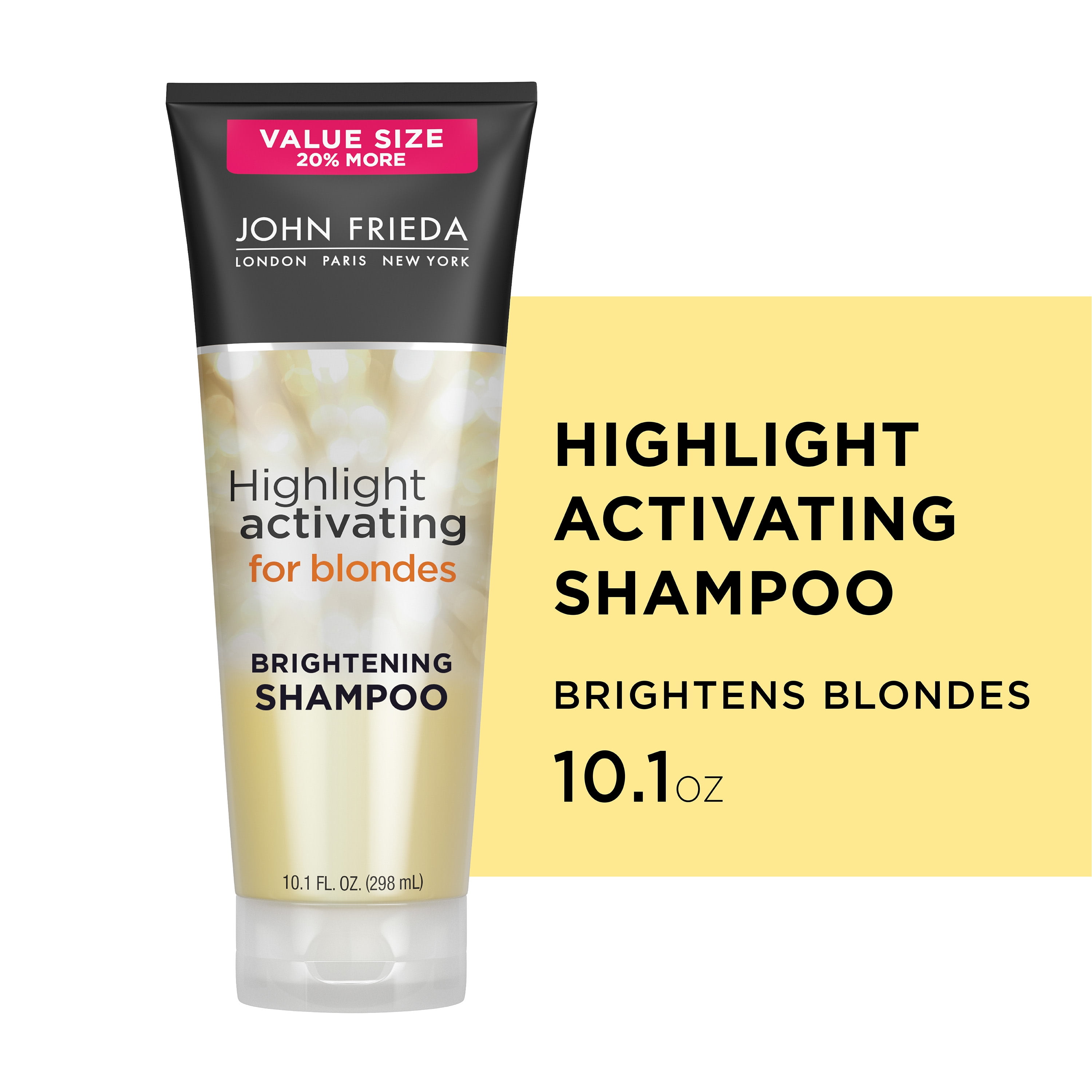 John Frieda Sheer Blonde Highlight Activating Brightening Shampoo for Blonde 10.1 Ounce Value Size Walmart.com