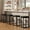 black, variant on Towallmark Bar Stools Set of 4, 24.6" Counter Height Backless Barstools, Upholstered PU Leather Seats with Metal X-Frame & Footrest, Modern Kitchen Stools for Home Bar, Dining Room, Brown