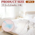 thumbnail image 2 of Cotton Bra Sweat Pads 3 Pack 17.3 x 3.2 inch Under Breast Absorbent Liners, Tummy Sweat Rash Protection for Women and Men (White), 2 of 6