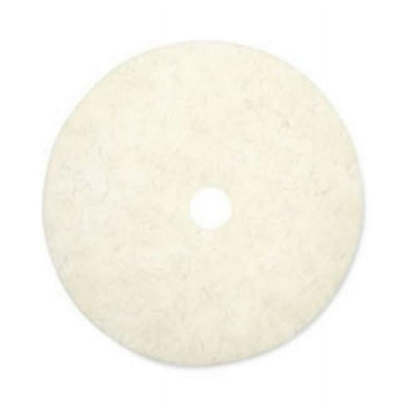 Boardwalk BWK4027NAT 27 in. Natural Burnishing Floor Pads - White - 5 Count