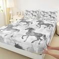thumbnail image 3 of Castle Fairy Farm Horse Bed Sheets for Child Kids,Farmhouse Animal King Sheets, 3 of 7