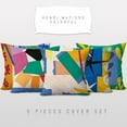 thumbnail image 1 of 3S Brother'S World Classic Art Masterpiece Series Set Of 5 Hidden Zipper Cushion Covers Henri Matisse Colorful - 12" to 30" Sizes Art Home Décor Printed On Both Sides Each Size (26"Wx26"L), 1 of 7
