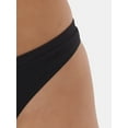 thumbnail image 3 of No Boundaries Women's Seamless Scoop Thong Panty, Sizes XS to XXXL, 3 of 4