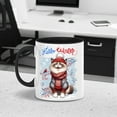 thumbnail image 2 of Hello Winter Ragdoll Smiling in Red Scarf Hat Welcome Christmas 11oz Accent Two-tone Mug Cat Lover Kitten Owner Gifts Idea Coffee Tea Cup - 00017, 2 of 5