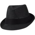 thumbnail image 5 of Fedora à Bande Noire en Paille de Papier pour Enfant - Rouge OSFM, 5 of 5