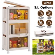 3Pcs Foldable Storage Bins