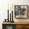 thumbnail image 3 of Sullivans Metal Leaf Silhouette Panels Set of 2, 15"H Black, 3 of 5