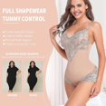 thumbnail image 4 of Shapewear Bodysuit For Women Tummy Control Waist Shaper Bodysuits Lace Body Briefer, 4 of 5