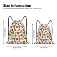 thumbnail image 4 of Kdxio Strawberry Print Drawstring Backpack Bag,Waterproof Draw String Back Sack, Gym Drawstring Bags Swim Bag For Unisex, 4 of 9