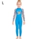 thumbnail image 2 of Multicolor Wetsuits Buceo traje de buceo manga larga y pantalones mono de traje de baño para snorkeling surf aplicable a todas las temporadas azul l Speravity OD003660-13, 2 of 7