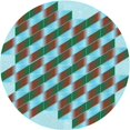 thumbnail image 1 of Ahgly Company Tapis Rond Lavable en Machine Intérieur Transitionnel Vert Olive Foncé, 5 Pieds Rond, 1 of 7