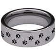 thumbnail image 4 of Yin Yang Cat Lover Tungsten Carbide Ring, 4 of 9
