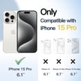 thumbnail image 2 of JETech Case for iPhone 15 Pro 6.1-Inch, Shockproof Phone Bumper Cover, Solid Color Matte TPU Frame, Anti-Scratch Clear Back (Yellow), 2 of 6
