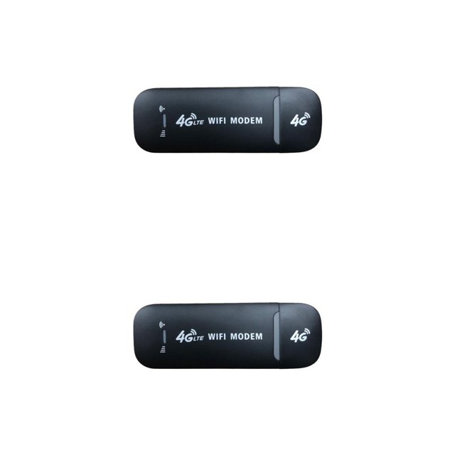 Methold Laptop WiFi Dongles 4G LTE B1/B3/B5 Módem de banda ancha Stick Office Router Alta velocidad 150Mbps Externo para viajes 4G/Negro 2piezas