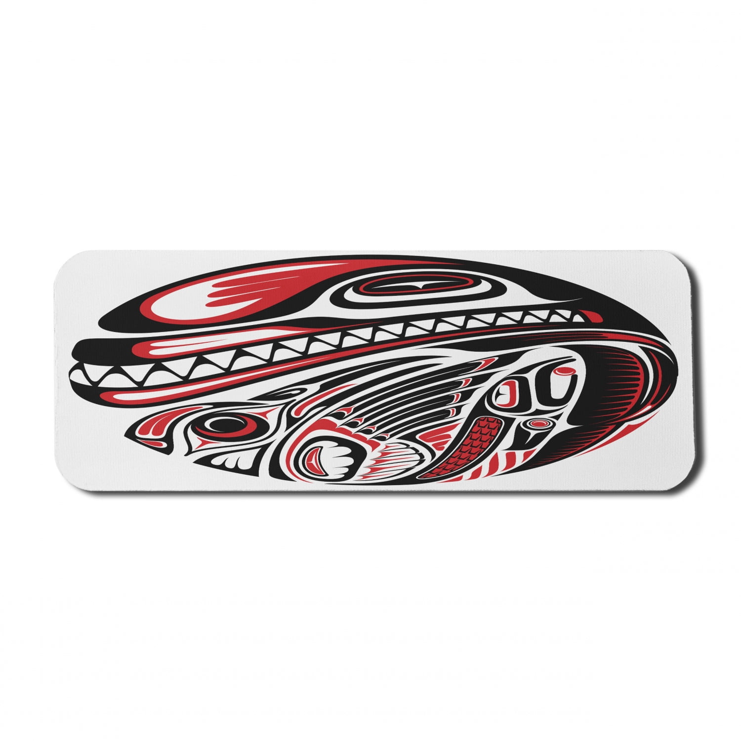 Ambesonne Tribal Computer Mouse Pad, Ethnic Native American Bohemian Style Geometric Funky Forms Pattern, Rectangle Non-Slip Rubber Mousepad X-Large, : Ambesonne Antlers Mouse Pad, Tribal Deer Head Shadow