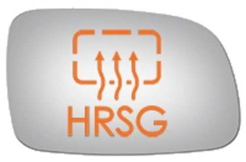 Burco Side View Mirror Replacement Glass with Motor Mount Plate - Clear Glass - 3257HRSG