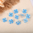 thumbnail image 5 of Unique Bargains 20 Pcs Small Flower Hair Clips Mini Flower Hair Clips for Girls Rhinestone Mini Flower Hairpin Blue, 5 of 7
