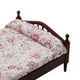 thumbnail image 3 of Muebles en miniatura para casa de muñecas escala 1:12: Cama, mesita de noche y alfombra. estilo 2, 3 of 9