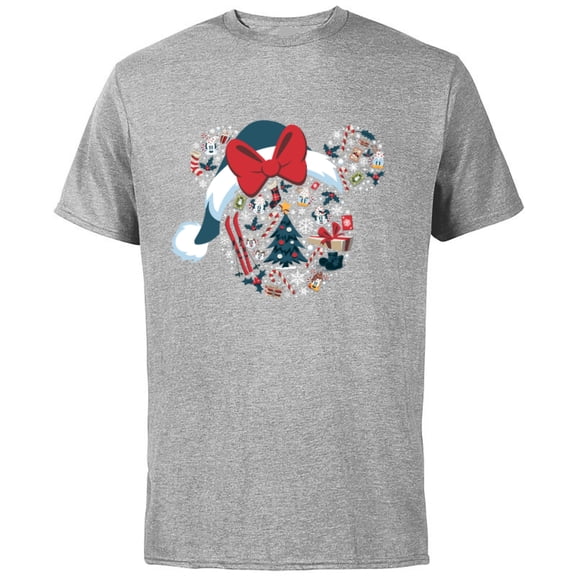 Disney Minnie Mouse Icon Winter Lodge Standard - Short Sleeve Cotton T-Shirt for Adults - Customized-Athletic Heather